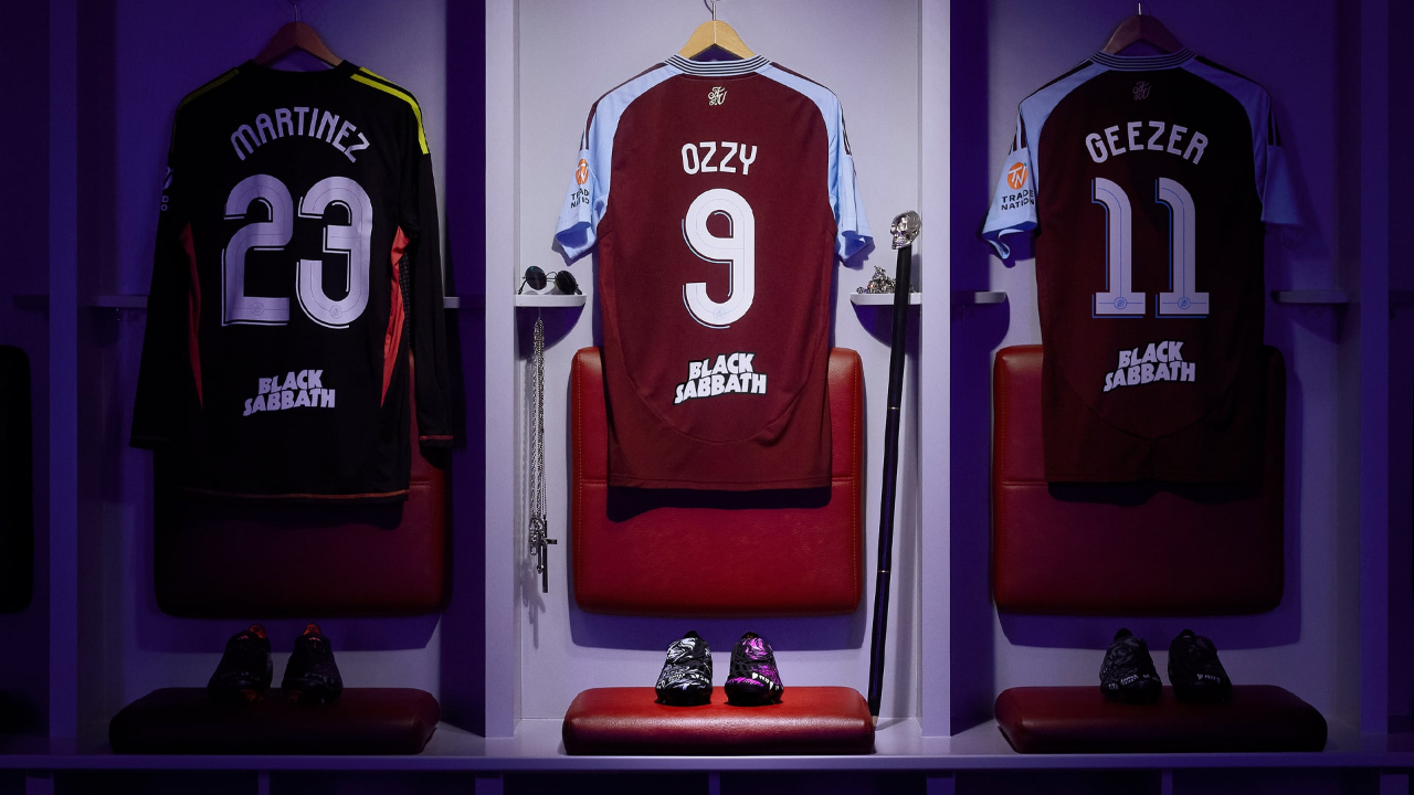 Black Sabbath et Adidas dévoilent une grande collaboration avec Aston Villa Black Sabbath et Adidas dévoilent une grande collaboration avec Aston Villa