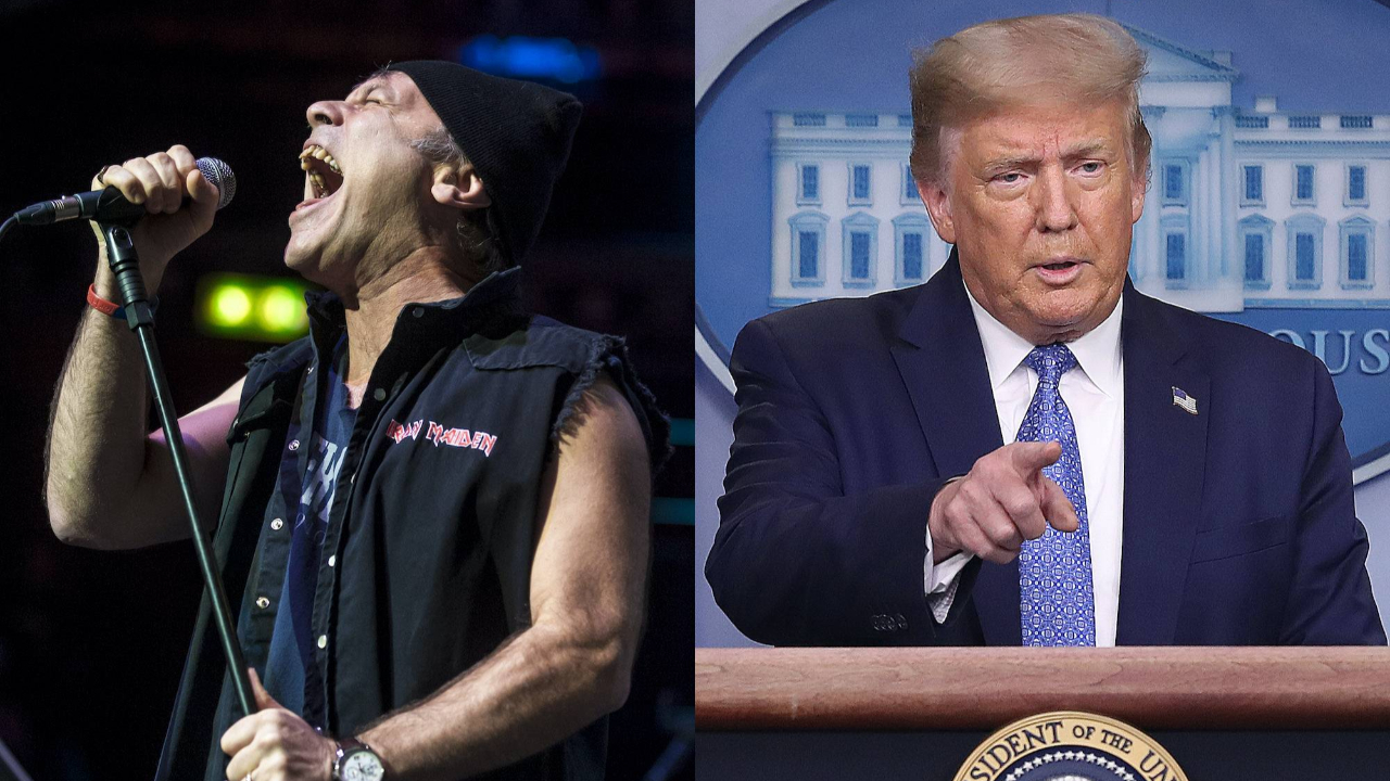 Bruce Dickinson (Iron Maiden) monte sur scène et se moque de Trump au Canada Bruce Dickinson (Iron Maiden) monte sur scène et se moque de Trump au Canada