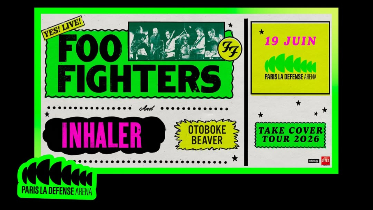 Foo Fighters débarque à Paris Défense Arena pour une date exceptionnelle !
