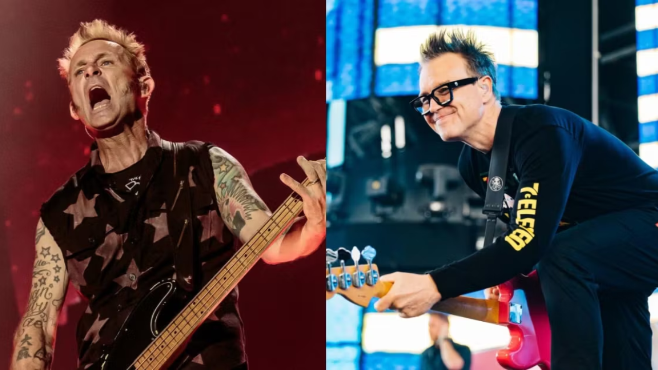 Mark Hoppus, du groupe Blink-182, fait l'éloge de Mike Dirnt, de Green Day : « C'est mon héros, le cœur battant de la basse. » Mark Hoppus, du groupe Blink-182, fait l'éloge de Mike Dirnt, de Green Day : « C'est mon héros, le cœur battant de la basse. »