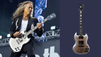 Metallica : la guitare hommage de Kirk Hammett à Tony Iommi s’envole à plus de 66 000 €